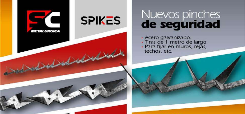 PINCHE DE SEGURIDAD GALVANIZADO x 2 mts. (650-1100)