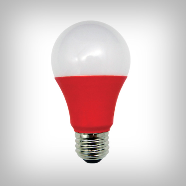 LAMPARA A19 3 W LED ROJO E-27 *