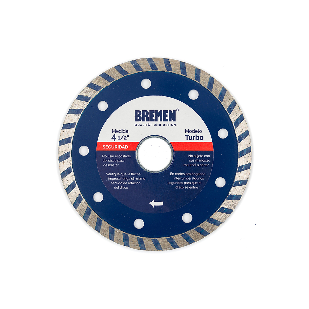 DISCO DIAMANTADO  4-½&quot;   Combinado (TURBO) BREMEN® (4527)