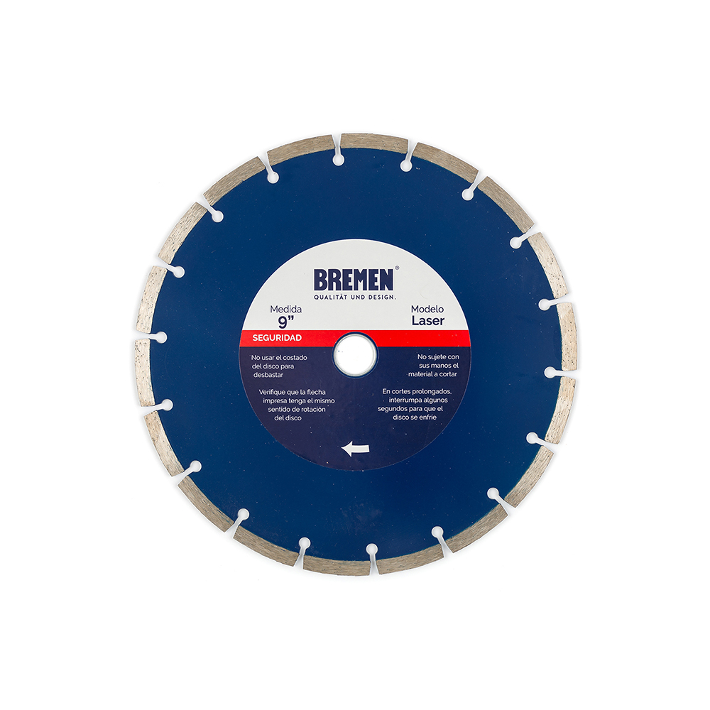 DISCO DIAMANTADO  9&quot;   Segmentado (LASER) BREMEN® (4531)