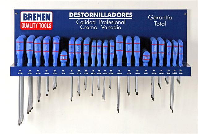 EXHIBIDOR DESTORNILLADORES TORX BREMEN® (7082)