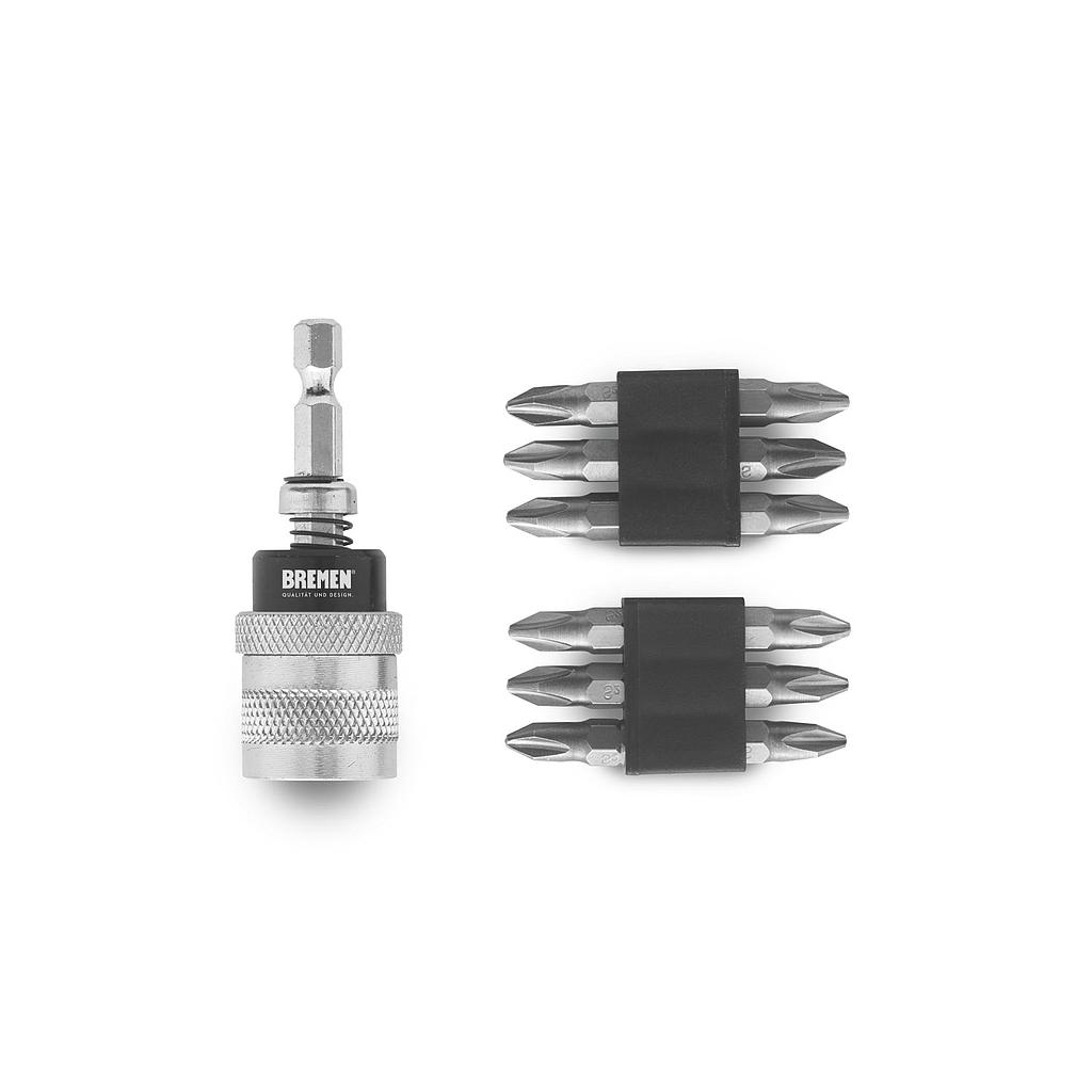 ADAPTADOR para TALADRO (13 Pzs) [12 puntas PH2] BREMEN® (7293)