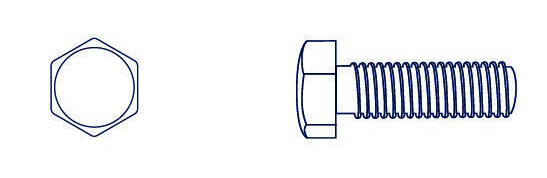 BULON BSW HEXAGONAL  [010]  1/2&quot; x 2-3/4&quot; (Caja x 60) BREMEN®