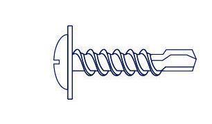 TORNILLO AUTOPERFORANTE  FLANGEADA MECHA [04]  08 x 1&quot; (Caja x 1500) BREMEN®