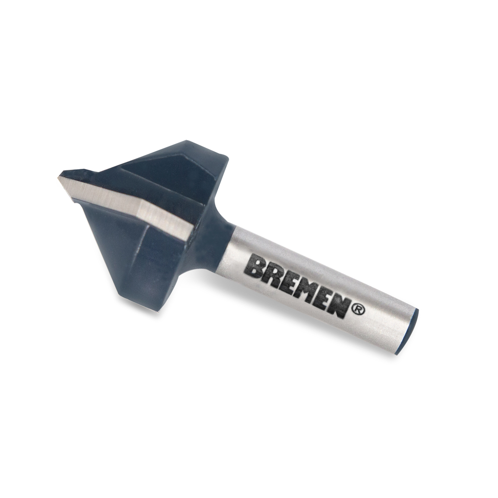 FRESA para ROUTER (RANURAR) EN V 1/4&quot;x1/2&quot; BREMEN® (7625)