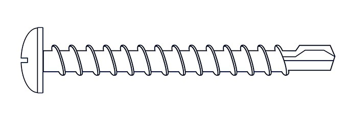 TORNILLO AUTOPERFORANTE FIJADORA (R. PARKER) MECHA [002] 6 x 1/2&quot; (Caja x 1500) BREMEN®