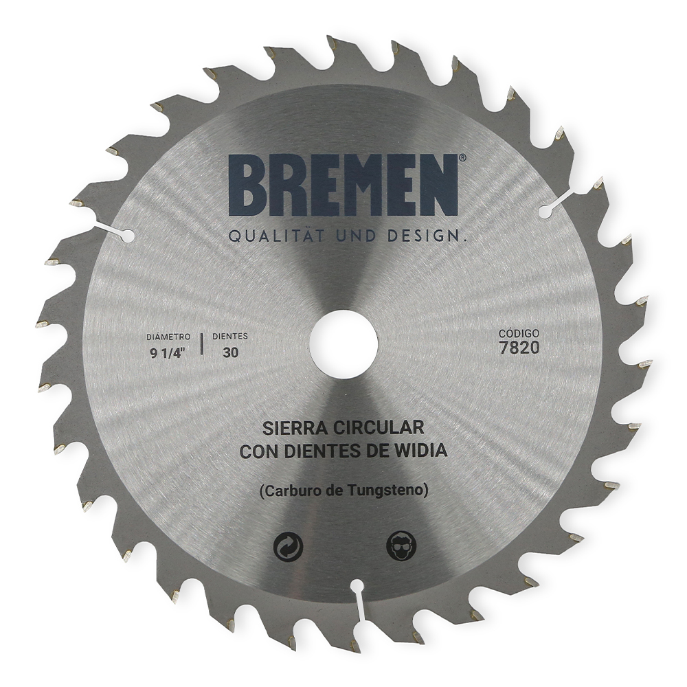 SIERRA CIRCULAR 9 ¼&quot;-30 Dtes.WIDIA (ø25mm) BREMEN® (7820)