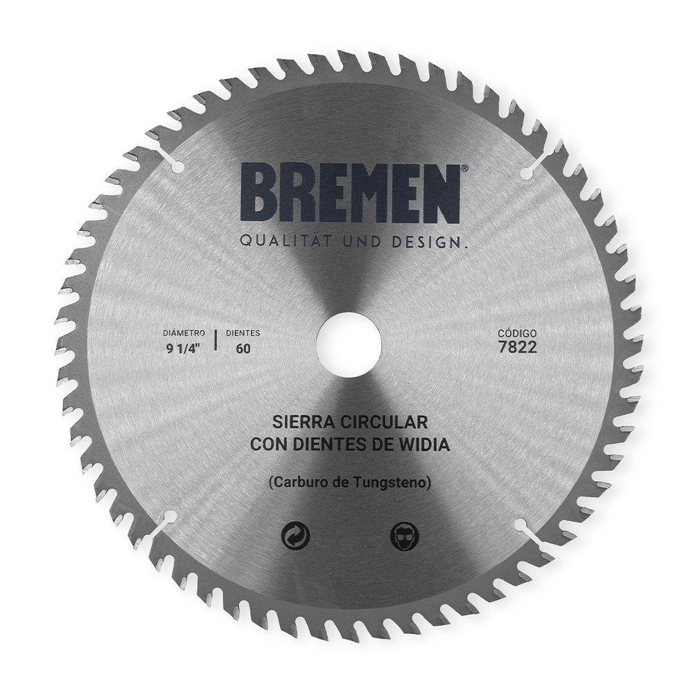 SIERRA CIRCULAR 9 ¼&quot;-60 Dtes.WIDIA (ø25mm) BREMEN® (7822)