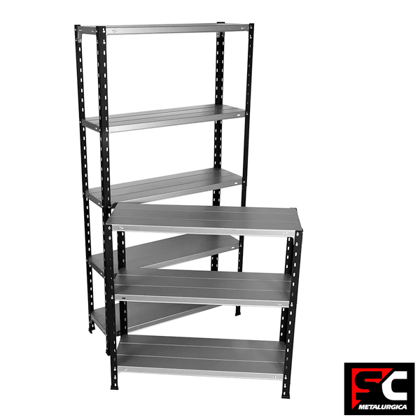 ESTANTERIA METAL RACK CELESTE 5 EST. 0,42 X 0,90 X 1, 78 mts.