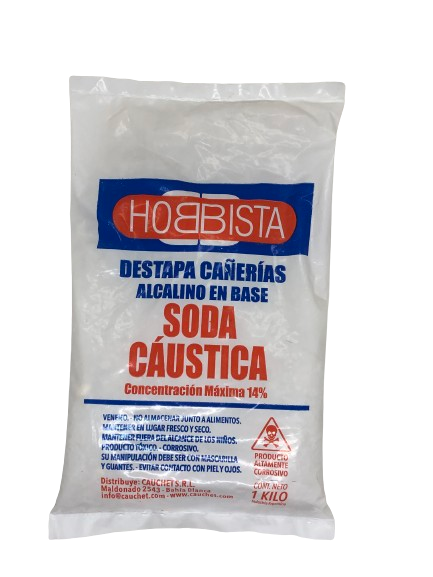 SODA CAUSTICA EN PERLAS 1 KILO HOBBISTA®