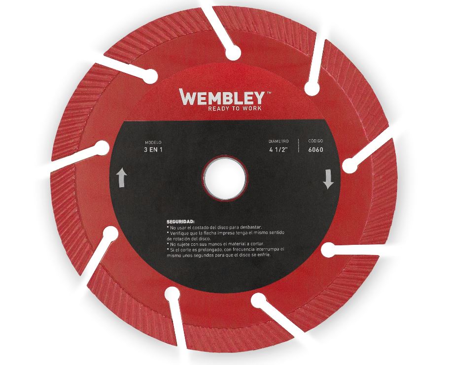 DISCO DIAM. WEMBLEY 4-½&quot;  3 en 1 (6060)