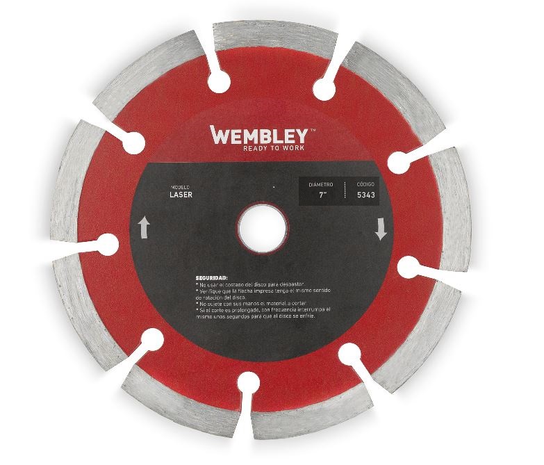 DISCO DIAM. WEMBLEY 7&quot;       Segmentado Seco (LASER) (5343)