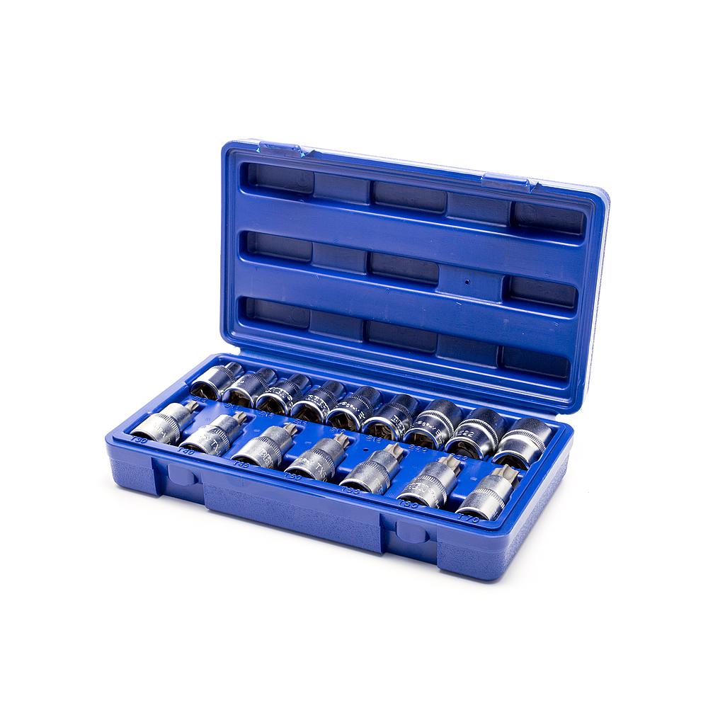 BOCALLAV.Y PUNTAS TORX 16 Pz.ENC.1/2 BREMEN® (4577)