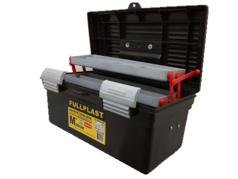 CAJA HERRA. PLAST. 18&quot; C/B AUTOELEVABL