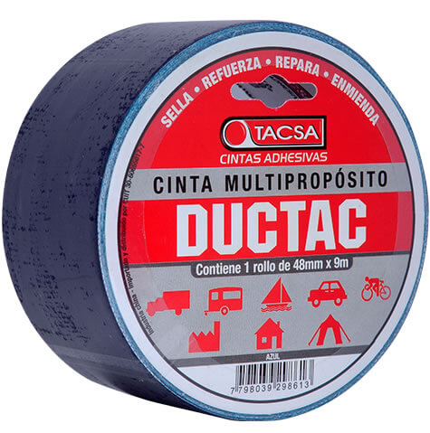 CINTA MULTIPROPOSITO DUCTAC  9 m AZUL TACSA