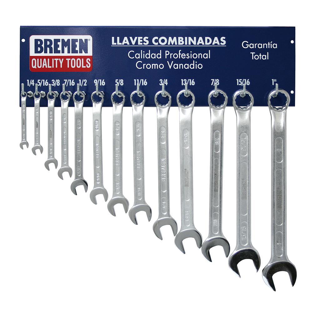 EXHIBIDOR LLAVES COMBINADAS 1/4 A 1&quot; BREMEN® (3694)