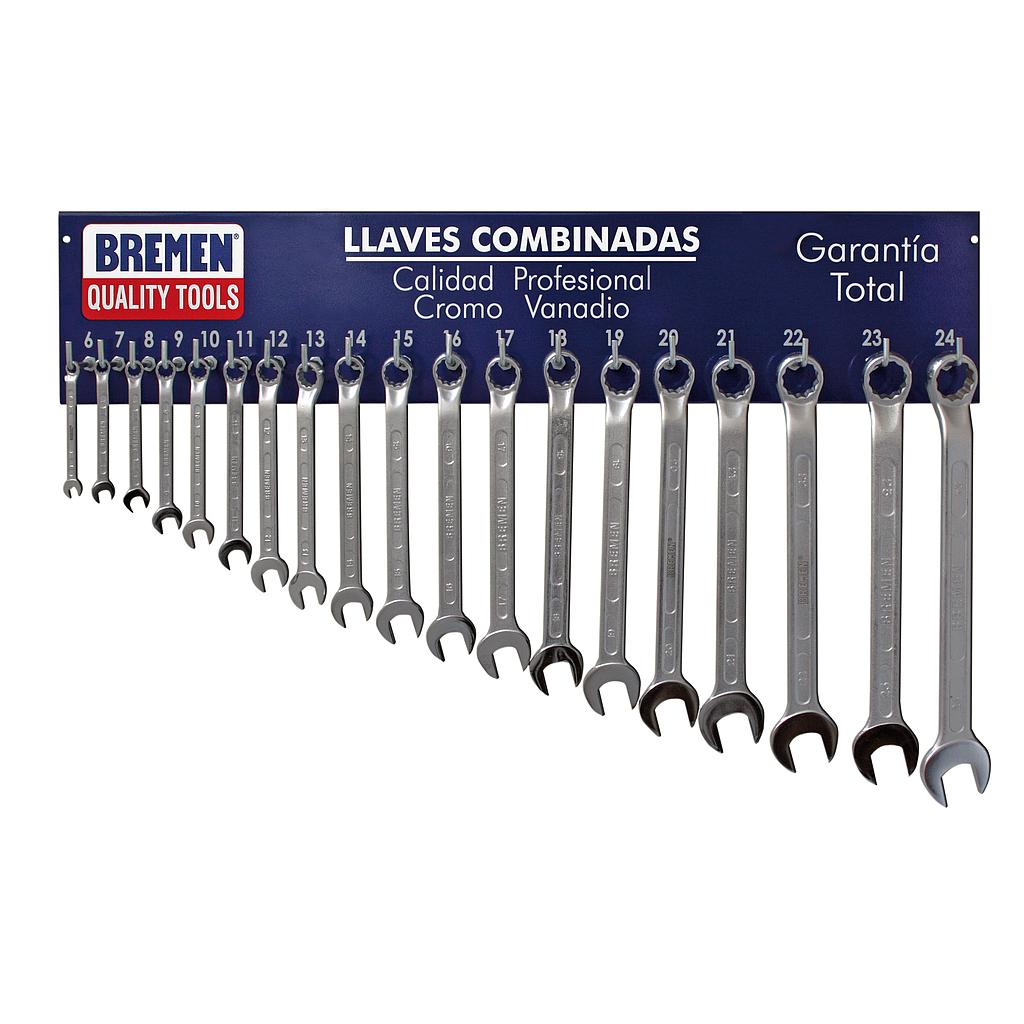 EXHIBIDOR LLAVES COMBINADAS 6 A 24 mm. BREMEN® (5786)