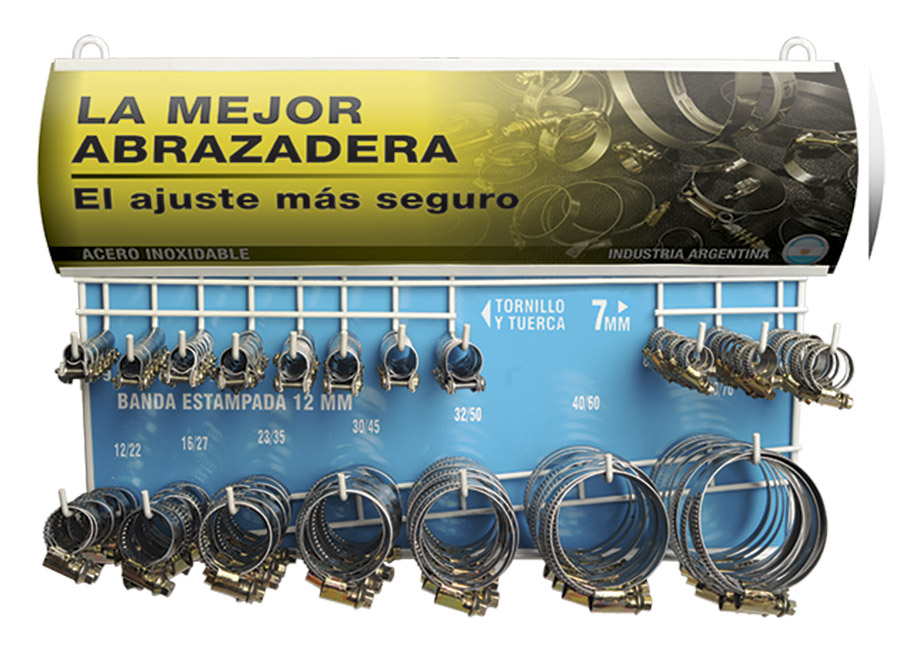 EXHIBIDOR Y EXPEND. ABRAZ.12mm Nº4 (202 u)