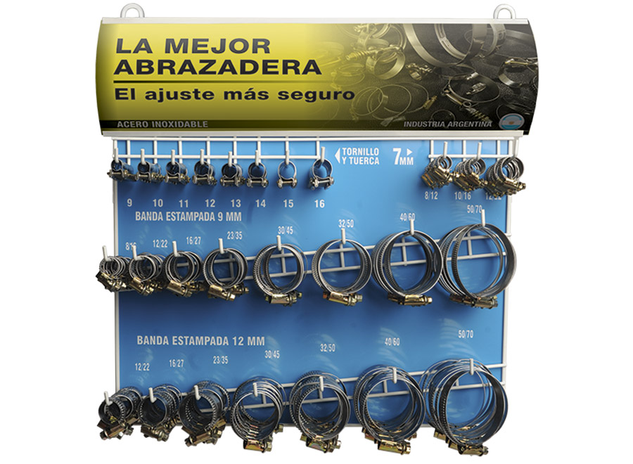 EXHIBIDOR Y EXPEND. ABRAZ.9-12mm Nº2 (298 u)