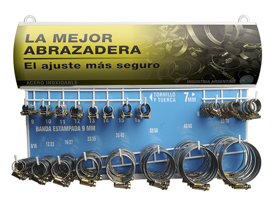 EXHIBIDOR Y EXPEND. ABRAZ. 9mm Nº3 (228 u)