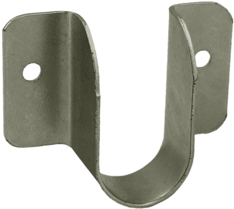 SOPORTE P/CAÑO PLACARD OVAL.CHAPA LAT.ZINC.AZ