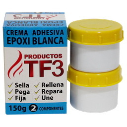 [TF3CAB] CREMA ADHESIVA EPOXI BLANCA 150 Gr. 2 COMP.