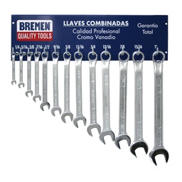 [BREECP] EXHIBIDOR LLAVES COMBINADAS 1/4 A 1&quot; BREMEN® (3694)