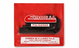 [POIJP] JGO. LLAVES ALLEN (1/16 a 3/8) 9 Pz. EXTRAPOL